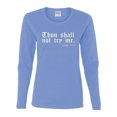 thumbnail image 2 of Wild Bobby, Thou Shall Not Try Me Mood 24:7, Inspirational/Christian, Women Graphic Long Sleeve Tee, Light Blue, XX-Large, 2 of 4