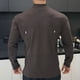 thumbnail image 5 of pstuiky Camisas de invierno de manga larga para hombre, Camiseta deportiva informal de manga larga para hombre, color liso, con cuello alto, media cremallera y hebilla, ajustada m, 5 of 5