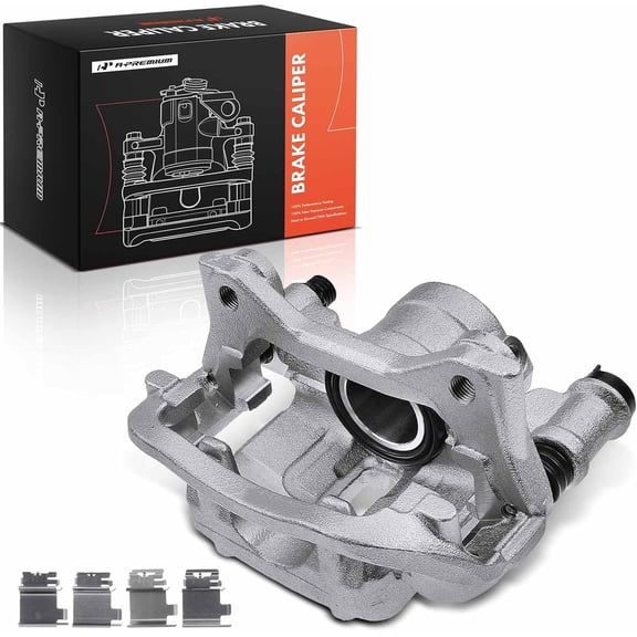 A-Premium Disc Brake Caliper Assembly with Bracket Compatible with Select Ram Models - ProMaster 1500/ ProMaster 2500/ProMaster 3500 2014-2020 - Rear Right Passenger Side