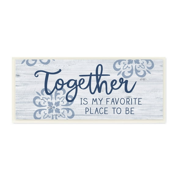 Stupell Industries Together Favorite Place Abstract Floral Petal Pattern Graphic Art Unframed Art Print Wall Art, Design by Nina Seven