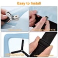 thumbnail image 6 of Sheet Straps, 4Pcs Fitted Sheet Clips Keeping Sheets Place, Bed Sheet Holders Black Straps for Twin, Full, Queen, King, 6 of 7
