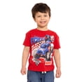 thumbnail image 2 of Monster Jam Toddler Short Sleeve Graphic Patriotic Americana Americana Crewneck T-Shirt, Sizes 12 Months-5T, 2 of 6