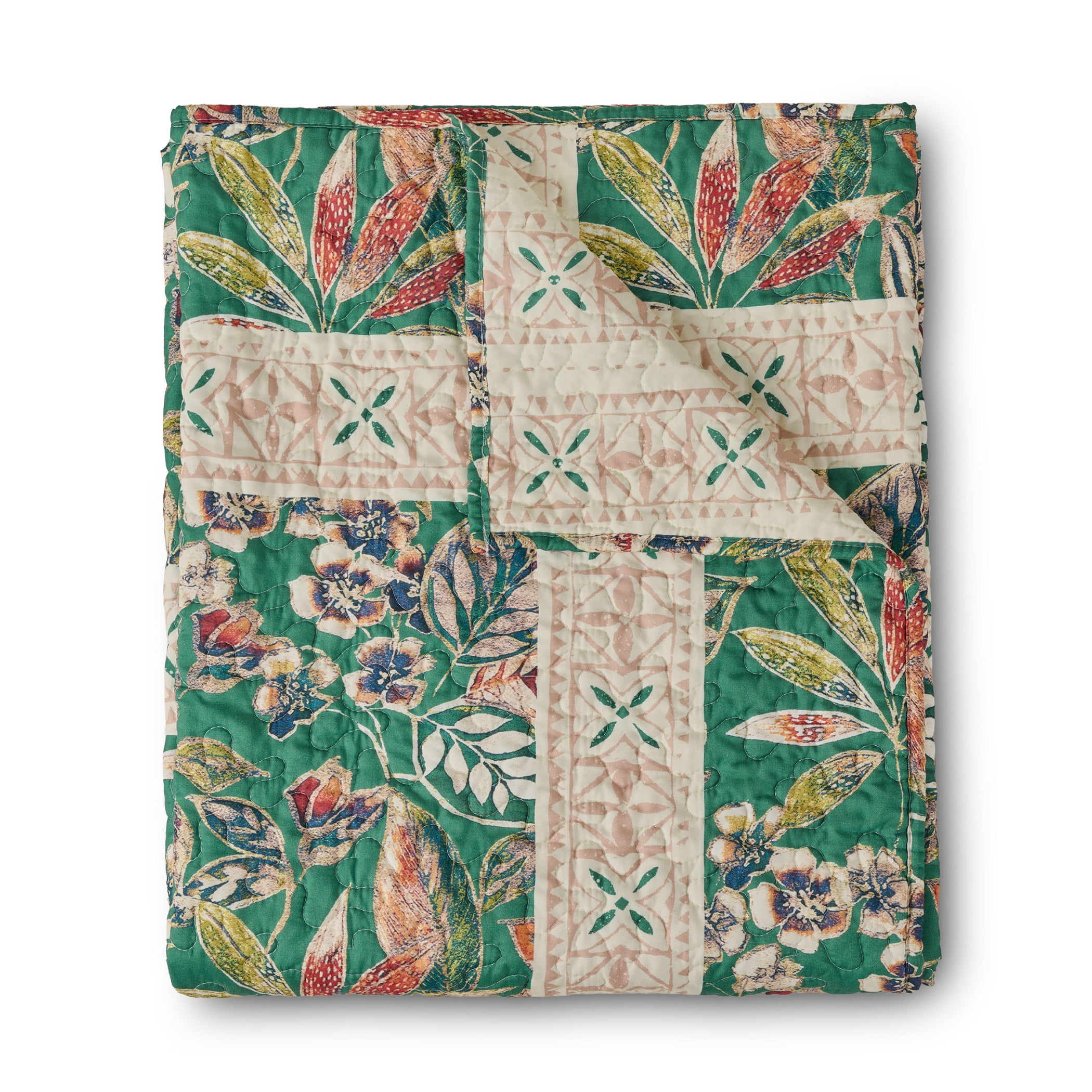 Greenland Home Kaia Polynesian Garden Reversible Throw Blanket, 50" x 60"