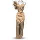 thumbnail image 2 of Vestido de graduación escote de corazón Beige Unitalla, 2 of 3