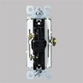 thumbnail image 5 of Paquete de 20 interruptores de luz de estilo decorativo, de un solo polo, de 3 cables, con conexión a tierra, 15 A, 120 V-277 V, color blanco, 5 of 5