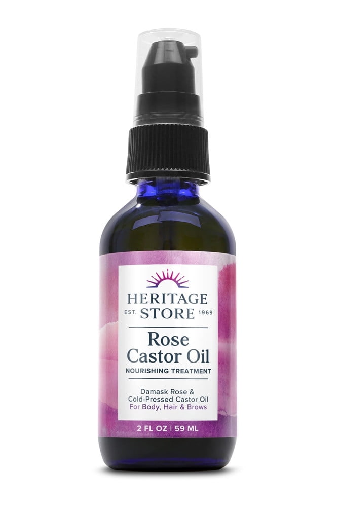 Heritage Store Rose Castor Oil Serum 2 fl oz