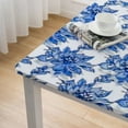 thumbnail image 4 of HAOXIT Gulbahar Tablecloth, Handblock Print Floral Table Cloth for Kitchen Dining Linen I Thanksgiving, Christmas, Weddings, , Parties white, 4 of 7
