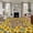 Yellow, variant on 6'x9' Area Rugs, Sunflower Indoor Outdoor Area Rug for Living Room Bedroom, Brown Wood Grain Rustic Farmhouse Bee Washable Bathroom Rugs Kitchen Floor Carpet Mats Home Decor Aesthetic