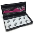 thumbnail image 1 of 8 Pcs Magnetic Eyelashes Reusable Double Magnet False Eye Lashes & Tweezer, 1 of 6