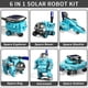 thumbnail image 3 of Ensamblaje Juguete Robot Solar 6 en 1 Experimento Científico Transfronterizo Desmontaje Y Ensamblaje Del Vástago (azul) [Versión en Inglés Azul Solar 6 en 1], 3 of 9