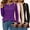 Dark Purple-Light Khaki-Black, variant on MOSHU 3 Pack T Shirts for Women Crew Neck Long Sleeve Womens shirts Casual Loose Fit Fall Tops