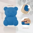 thumbnail image 3 of Unique Bargains Soft Silicone Body Shower Scrubber Brushes Deep Blue, 3 of 7