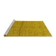 thumbnail image 2 of Ahgly Company Machine Washable Indoor Rectangle Abstract Yellow Modern Area Rugs, 5' x 7', 2 of 4