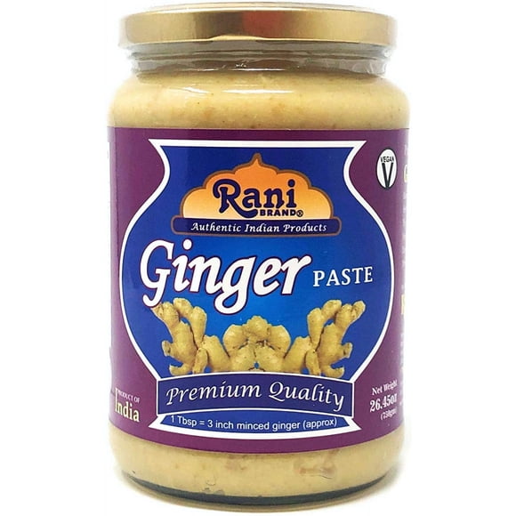 Rani Ginger Cooking Paste 26.5oz (750g) ~ Vegan | Glass Jar | Gluten Friendly | NON-GMO | No Colors | Indian Origin