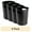 Black, variant on Mainstays Basic 2.64 Gallon Plastic Wastebasket with Cut Out Handles in Rich Black