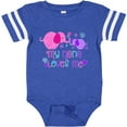 thumbnail image 3 of Inktastic My Nana Loves Me- cute elephants Boys or Girls Baby Bodysuit, 3 of 5