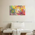 thumbnail image 2 of Elephant Stock Abstracted Petals I Wall Art - Horizontal Multi Panel Canvas - Living Room Wall Decor - Floral And Botanical Multi Panel - Orange And Pink Decor By Silvia Vassileva - 33" x 20", 2 of 4