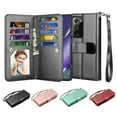thumbnail image 1 of Galaxy Note 20 Ultra 5G Case Wallet, Njjex Luxury PU Leather Wallet Case Flip Folio Cover TPU Inner Magnetic Stand 9 Card Slots Wrist Strap for Galaxy Note 20 Ultra 5G -Black, 1 of 5