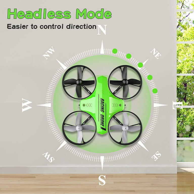 ATOYX Jouets d'intérieur Drone Enfant Hélicoptère Télécommandé Quadcopter  avec Mode sans Tête Avion Mini avec Télécommande Jouet Cadeau pour Enfant  et