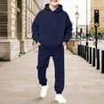 thumbnail image 5 of Mercatoo Kids Hoodie Sweatsuit Set Boys Girls 𝗥aglan Sleeve Tracksui𝘁 Pullover Hooded Sweatshirts and Jogger Pants Set Fall Athleisure, 5 of 6