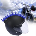 thumbnail image 2 of Azul Caucho Casco Peluca Calcomanías Pegatina Accesorio para Motocicleta Unique Bargains Pegatina Casco, 2 of 8