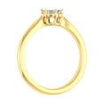thumbnail image 2 of 1/4 Carat Prong Set Diamond Cluster Ring Band in 14K Yellow Gold (Ring Size 5.5) (I1-I2 Clarity), 2 of 4