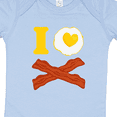 thumbnail image 4 of Inktastic I Love Bacon And Eggs Boys or Girls Baby Bodysuit, 4 of 5