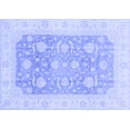 thumbnail image 1 of Ahgly Company Machine Washable Indoor Rectangle Oriental Blue Modern Area Rugs, 8' x 10', 1 of 4