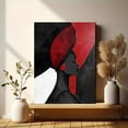 thumbnail image 6 of Red and Black Abstract Woman Canvas Wall ArtSuitable for Living Room Office Kitchen and Dining Room Decoration, 6 of 8