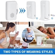 Wireless Caregiver Pager Nurse Alert System SOS Call Button Vibration Pager With 58 Melodies 4 Volume Levels For Patients Seniors Elderly Home Monitoring