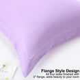 thumbnail image 6 of PiccoCasa Soft 1800 Microfiber Oxford Pillowcases 2Pcs, King Lavender, 6 of 8