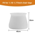 thumbnail image 4 of 16pcs Silicone Table Chair Leg Protection Cover Furniture Feet Pad Cap Protector, 4 of 6