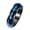 6mm Blue, variant on Men Stainless Steel Spinner Ring Anxiety Relief Fidget Faceted Rotatable Ring Spinning Bands 6mm Black Size 7