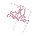 thumbnail image 2 of unbranded 3Ud De Pastel Rosa Dorado Con Purpurina Para Fiesta De 30 Aniversario, 2 of 6