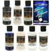 House of Kolor 4oz 5 COLOR TRUE BLUE FIRE KIT R-T-S KANDY, PEARL, SOLID Basecoat