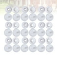 thumbnail image 3 of HEATSHAKING 100 Sets Snaps Button Kit for Fabric for Cloth Diapers Square Resin Buttons White Size 2, 3 of 8
