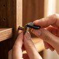 thumbnail image 5 of 5Mm Shelf Pegs For Cabinets, Metal Shelf Supports With Black Rubber Pads, L-Shaped Heavy Duty Shelving Pins For Bookshelves, Kitchen Closets, Wardrobes, Display Cases, 5 of 5