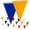 100FT, variant on Safety Banner Flags, Perimeter Warning Flag Line, For Flagging Construction/Traffic Barrier/Parking Lot/Rooftop/Party & Special Events Multicolor 7" X 10" Pennants On 50' String