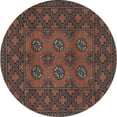 thumbnail image 1 of Ahgly Company Indoor Round Persian Light Blue Traditional Area Rugs, 5' Round, 1 of 4