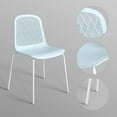 thumbnail image 2 of Modern Dining Chairs with Hollow Back，Dining Chairs Set of 4, Farmhouse Dining Chairs for Living Room Kitchen, 2 of 6