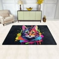 thumbnail image 3 of Cat Colorful Area Rug Washable Floor Carpet Mat 60 x 39 inch for Bedroom Living Room Kids Room Home Decor, 3 of 7