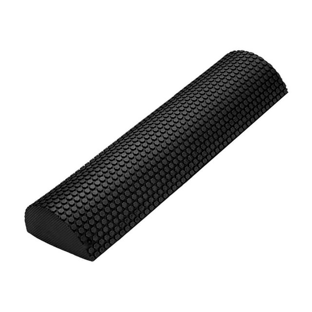 Rouleau Antidérapant de Yoga pour Pilates, Rouleau en Mousse Confortable de Qualité Professionnelle pour Pilates, Rouleau en Mousse Bleu Noir 30cm