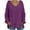 Purple-Sweater, variant on Oversized Hooded Sweater for Women Cable Knit Chunky Long Sleeve Pullover Swaters Solid Color Casual V Neck Jumper