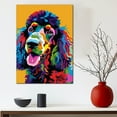 thumbnail image 5 of Irish Water Spaniel Dog Canvas Wall Art Poster Prints Colorful Pop Animal Art Wall Decor Dog Picture Artwork Pet Dog Painting Poster for Home Bedroom Living Room Decoration Framed, 5 of 6