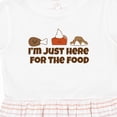 thumbnail image 4 of Inktastic I'm Just Here for the Food Girls Toddler Dress, 4 of 5