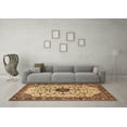 thumbnail image 3 of Ahgly Company Indoor Rectangle Medallion Brown Traditional Area Rugs, 2' x 4', 3 of 4