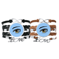 thumbnail image 1 of Pupil Bracelet Yeux Delica Doldness avec Sangle en Cuir, Double Ensemble, 1 of 3