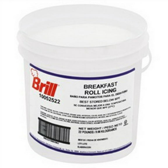 Brill White Breakfast Roll Icing, 22 Pound