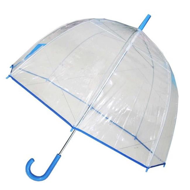 England Style Mushroom Transparent Umbrella Half Auto Dome Shape Rain Umbrellas 