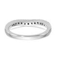 thumbnail image 5 of Solid 14K White Gold Diamond Wedding Band Ring Size 7.5 (.331 cttw.), 5 of 8